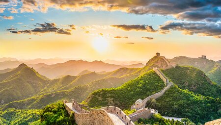 The Great Wall at sunset