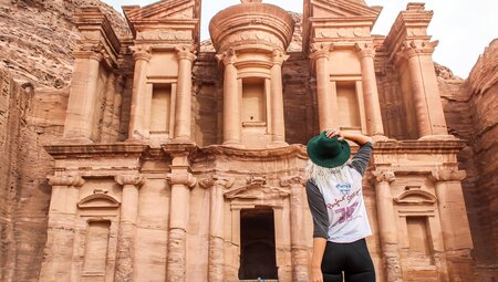Jordan Petra traveller behind
