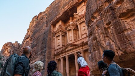 Your local leader will help you explore the ancient city of Petra