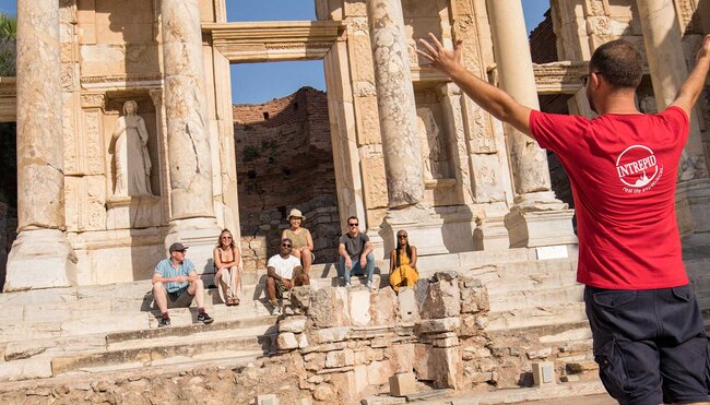 Turkey Highlights with Intrepid Travel - Ephesus ruins