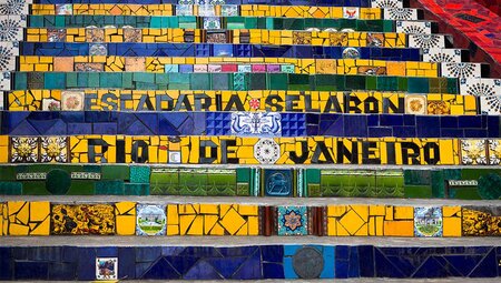 GGPA - The colourful Selaron stairs found in Rio De Janeiro, Brazil