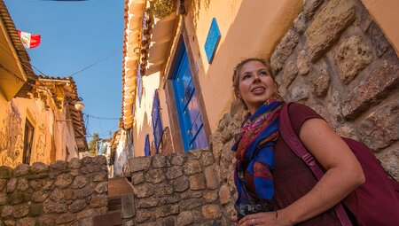 Intrepid Travel Peru Cusco traveller exploring