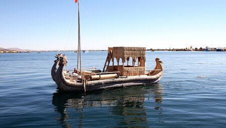 Peregrine Adventures peru lake titicaca floating reed boat