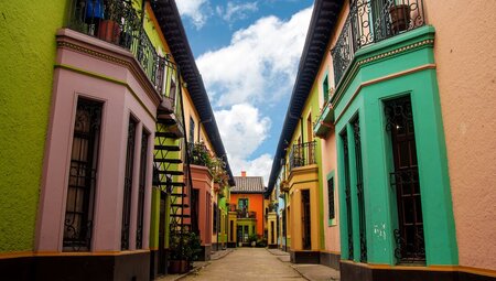 Colourful neighbourhood of Botoga, Colombia