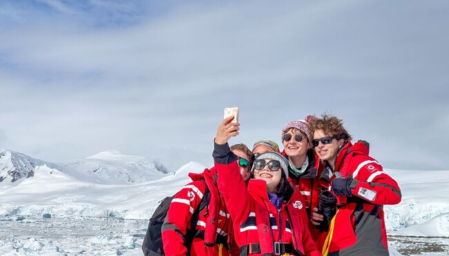 Quick selfie on the last continent!