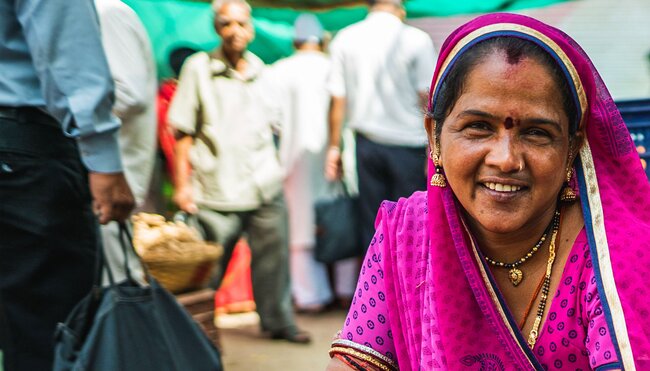 India, Udaipur, Woman