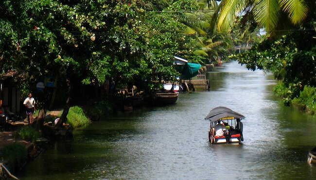 Beautiful Kerala Backwaters, India