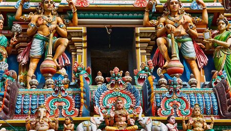 HHPS - Colourful details of a temple in Chennai