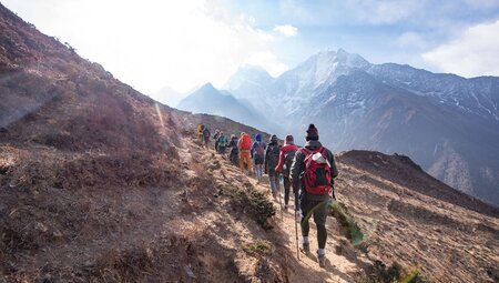 Trekking through the Himalayas on a small group adventure with Intrepid Travel