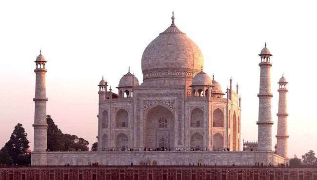 India Agra Taj-Mahal Panorama