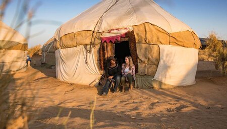 Witness Yurt Camp Uzbekistan with Intrepid Travel