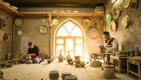 Witness a ceramic workshop in Gidjuvan Uzbekistan with Intrepid Travel