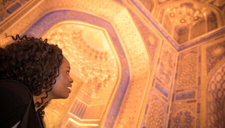 Experience Registan square Samarkand in Uzbekistan with Intrepid Travel