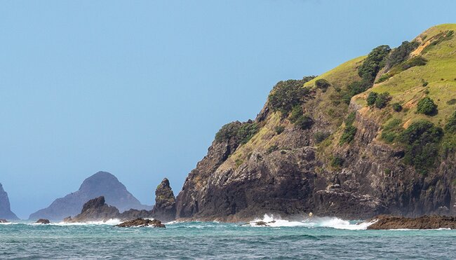 Bay of Islands view from boat, North Island, New Zealand