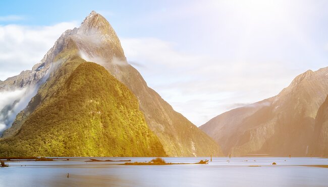Milford Sound at sunrise, South Island, NZ