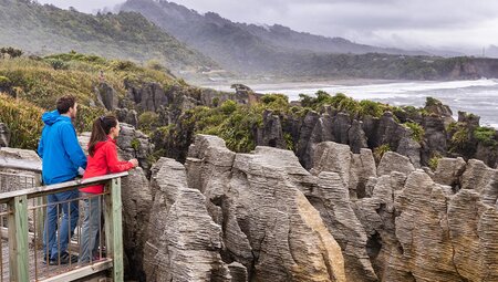 PHSW - Couple Overlooking Punakaiki Pancake Rocks