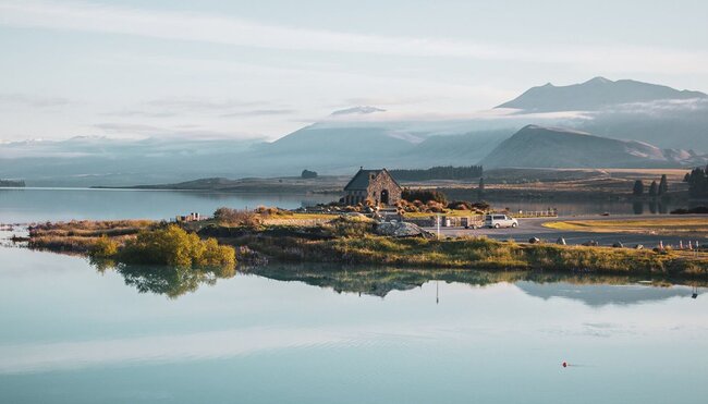 View over Lake Tekapo, South Island, New Zealand