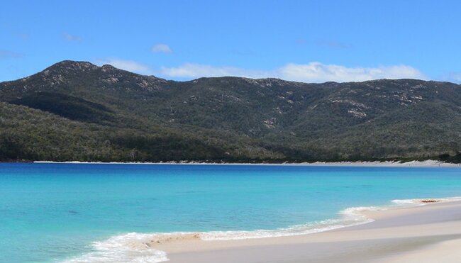 Hiking the Wineglass Bay coast, Tasmania, Australia