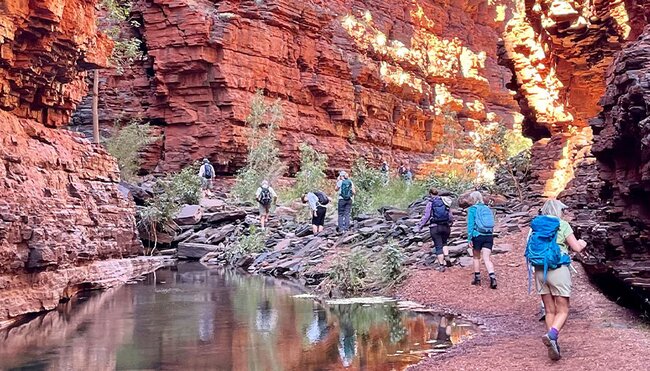Group in Karijini, Western Australia, Australia