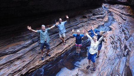 Group in Karijini Gorge, Western Australia