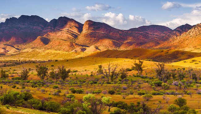 The Flinders Ranges at golden hour, South Australia