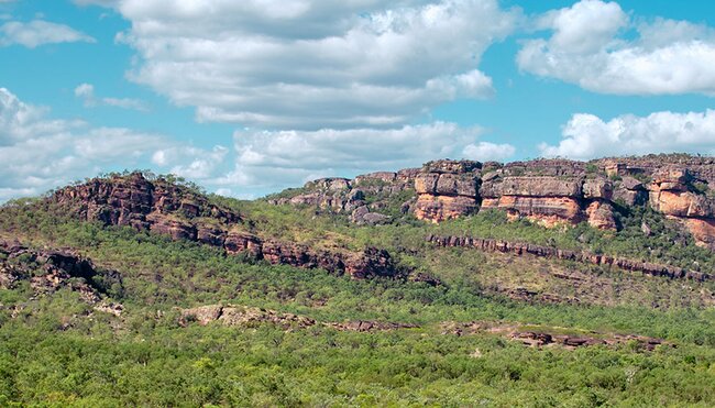 View of Nourlangie Rock lookout point in Kakadu NP, Northern Territory