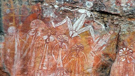 Aboriginal rock art in the Nourlangie region, Kakadu NP, Australia