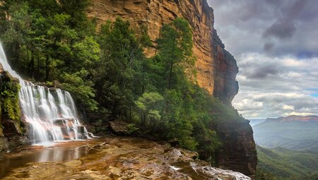 Stunning panorama of Katoomba Falls, Australia