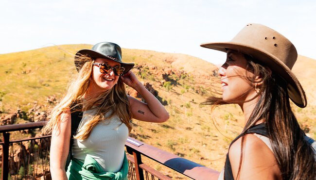 Travellers enjoying the Red Centre, Australia