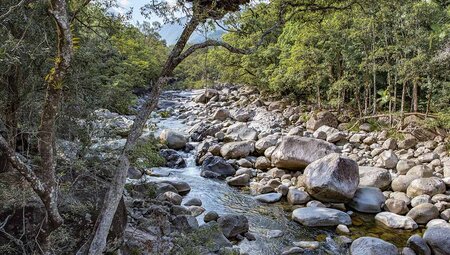 View of Mossman Gorge in Queensland, Australia
