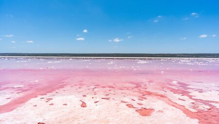 Western Australia's Pink Lake (Hutt Lagoon)