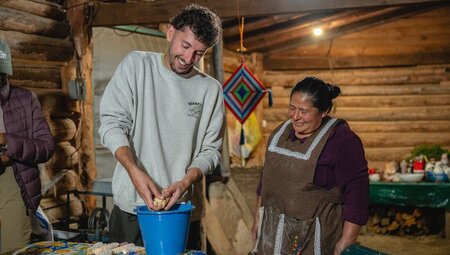 Make your tortillas from scratch in La Neveria village