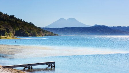 Shore of Lake Coatepeque in the heart of Guatemala
