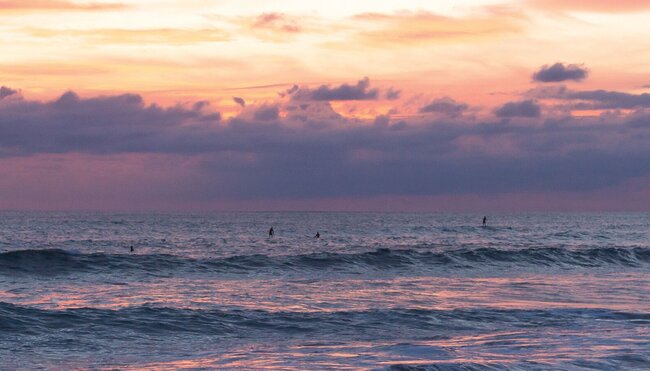 Beach sunset in Costa Rica