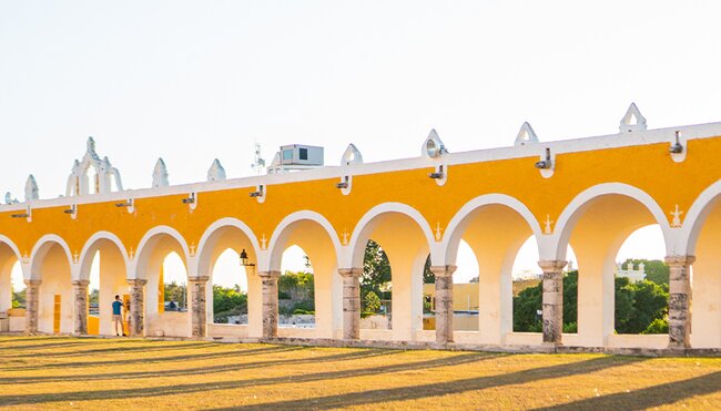 Yellow buildings of Izamal, Mexico