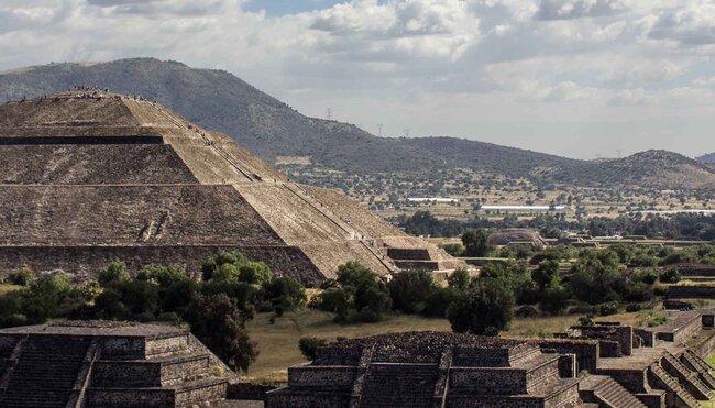View of Teotihuacan mexico