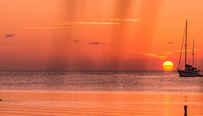 Sunset in Caye Caulker, Belize