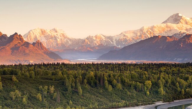 Denali Range Mt McKinley Alaska, USA