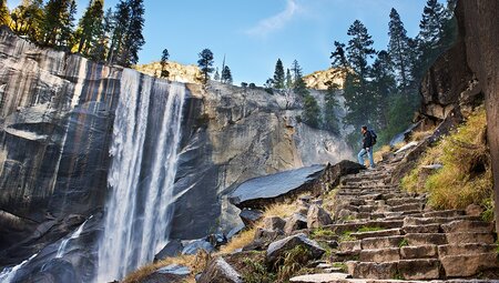 Hike through Yosemite National Park USA