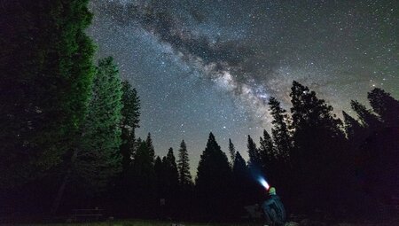 Stargazing in Yosemite National Park, California, USA