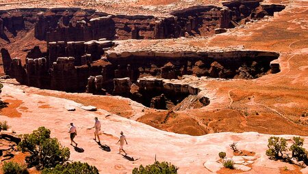 HIking in Canyonlands National Park, Utah, USA