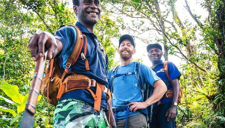Local trail guides will show you the way in Fiji