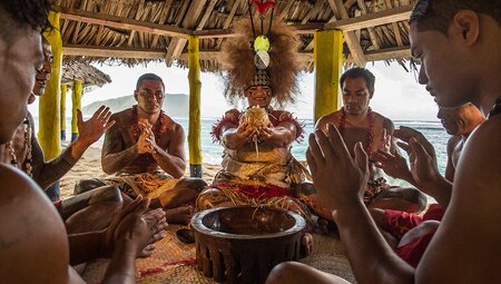 Traditional Ava ceremony in Samoa