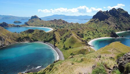 The picturesque fishing village of Labuan Bajo in Indonesia