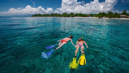 Snorkel in the crystal waters of Labuhan Pandan, lombok