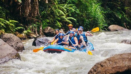 Witness white water rafting in Bali with Intrepid Travel
