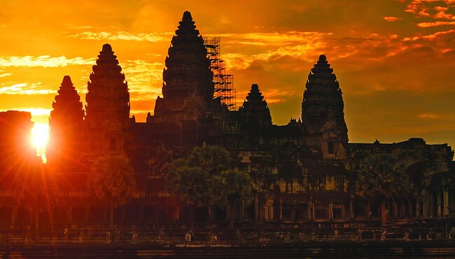 Cambodia Angkor wat sunset