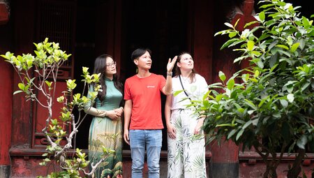Intrepid Travel Vietnam Hanoi temple group