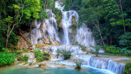 Kuang Si Waterfall in Laos