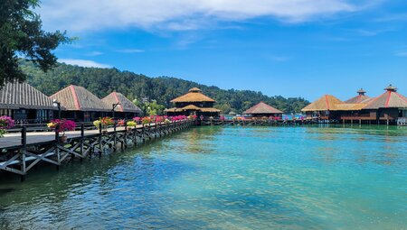 Gayana Marine Resort pier on Gaya Island